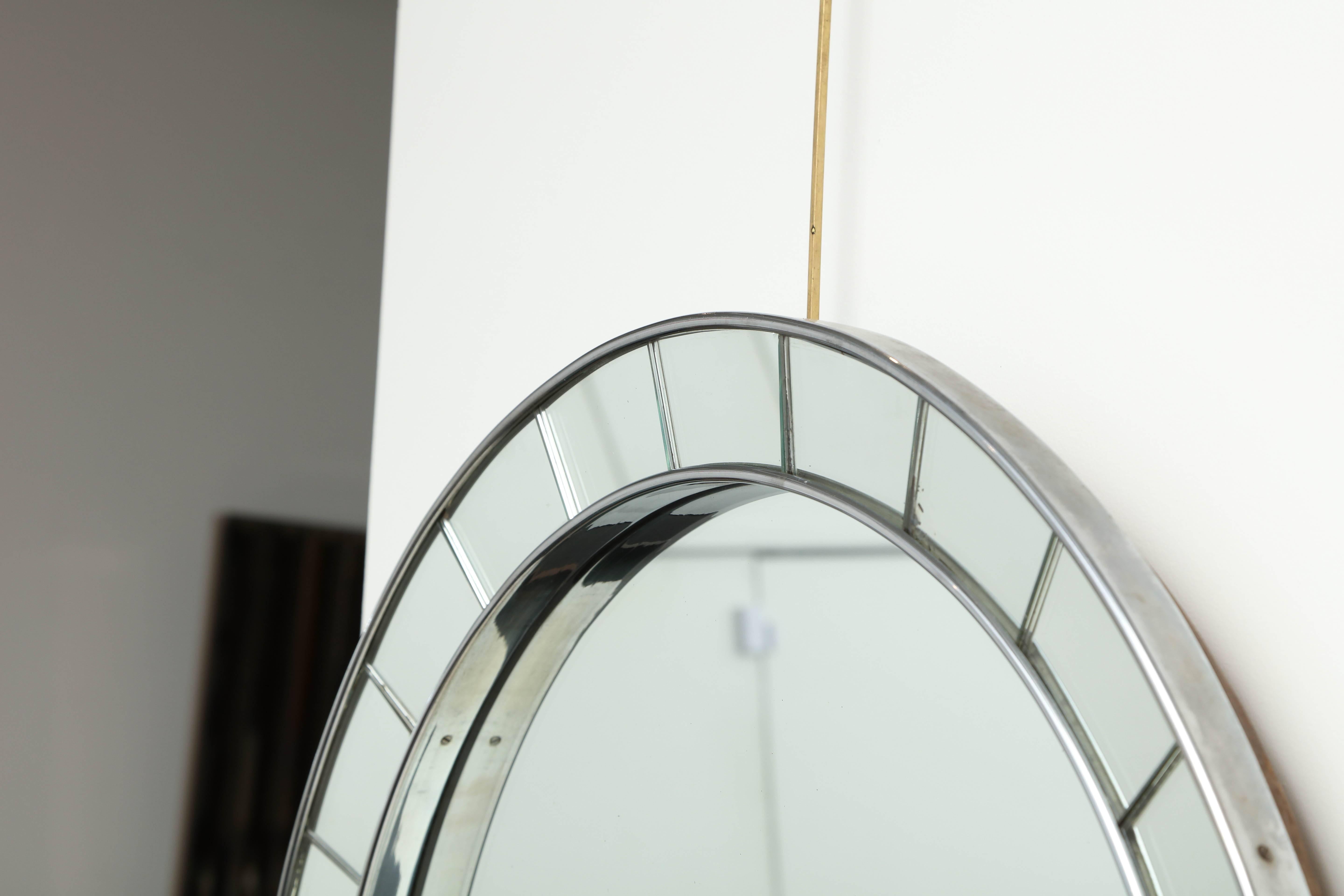 Mid-20th Century Fontana Di Arte Round Mirror For Sale 1