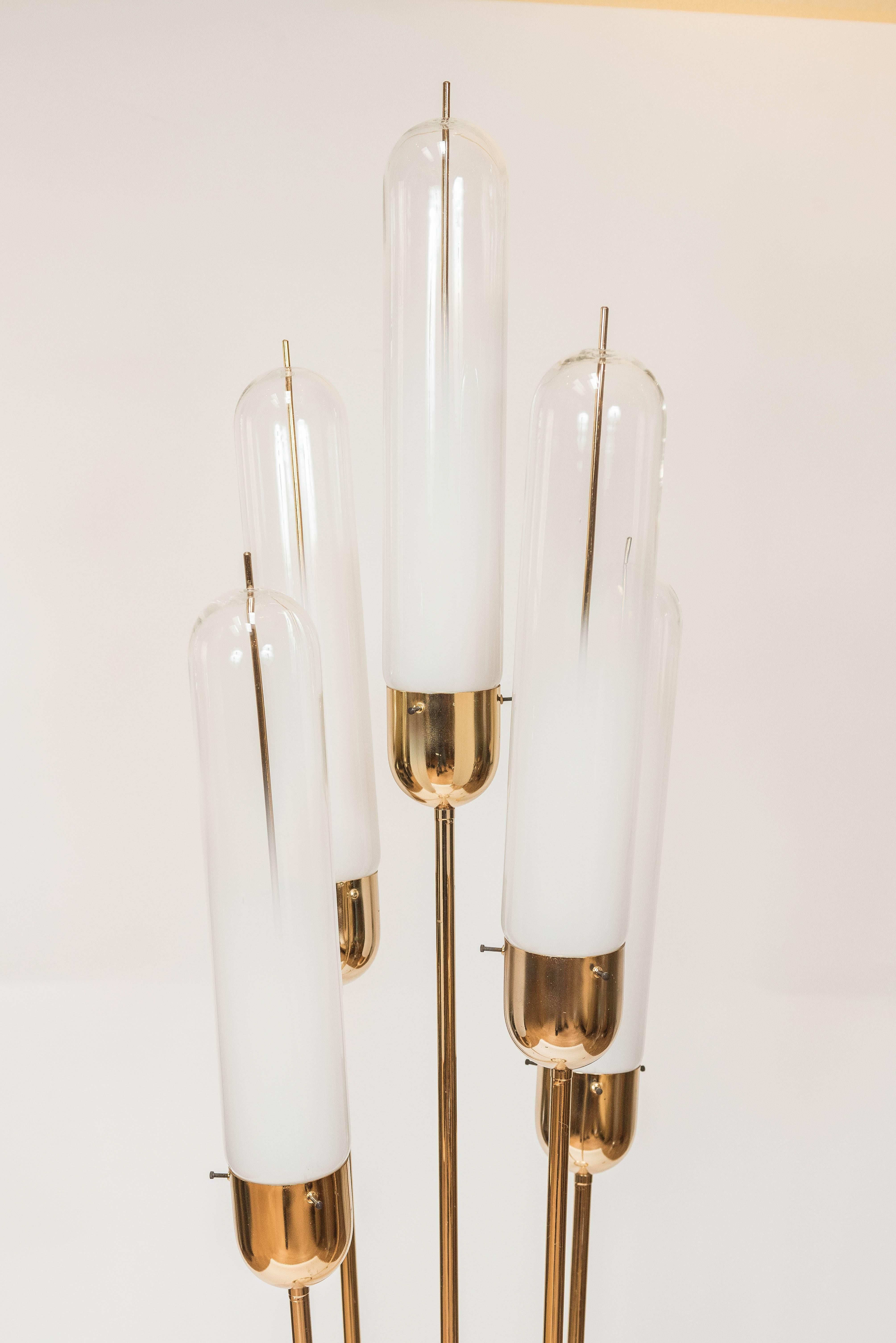 Murano Glass Floor Lamp Attributed to Vistosi, circa 1979 In Excellent Condition In Toronto, ON