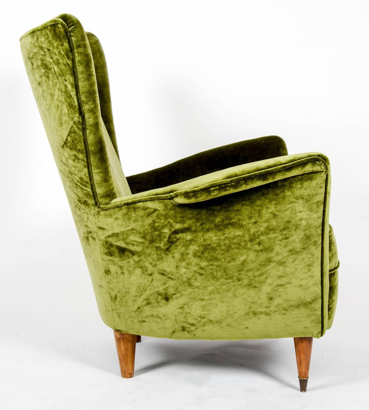 Mid-Century Modern Pair of Italian Vintage Armchairs