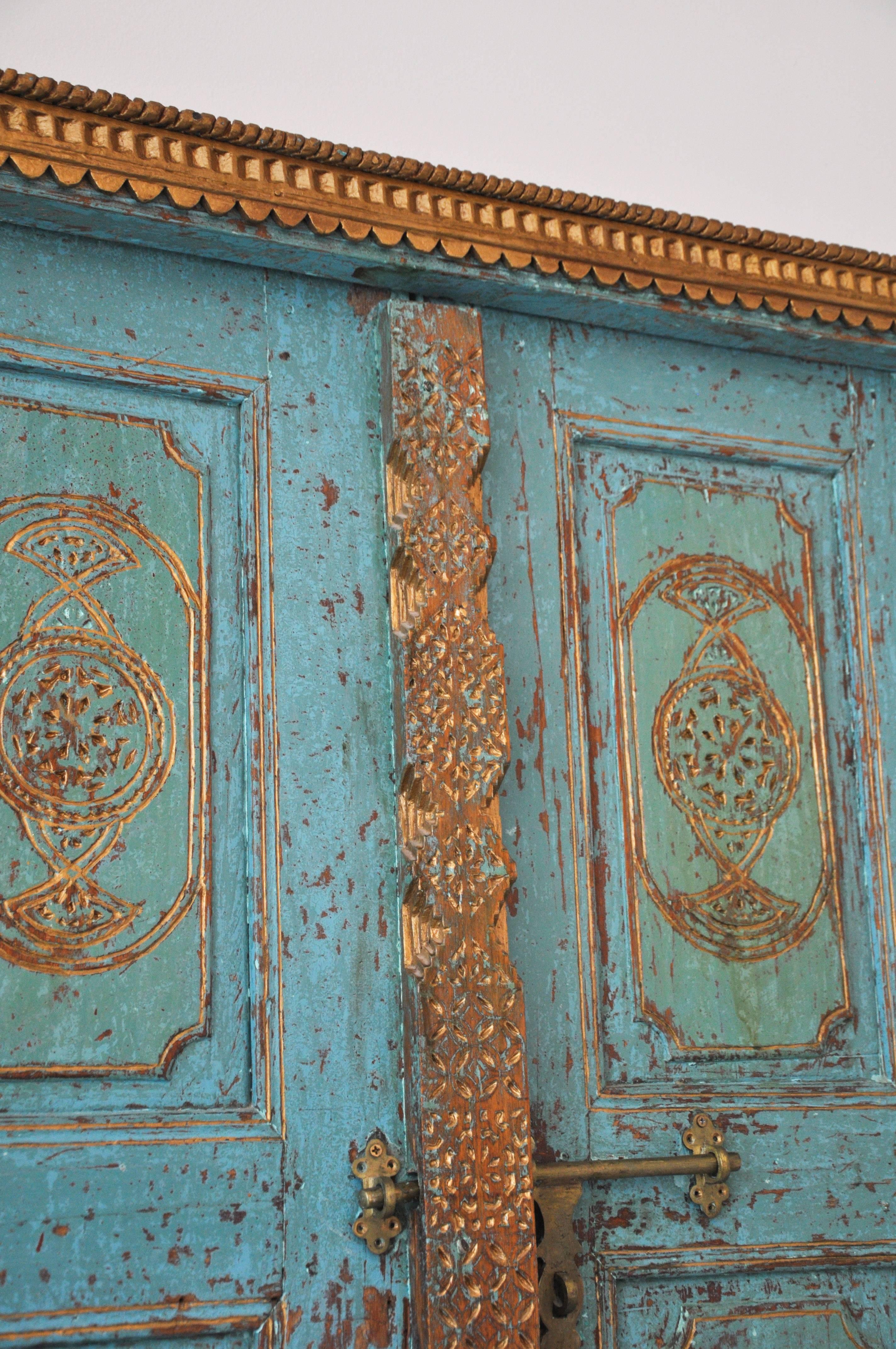 Antique Indian Gilded Doors 1