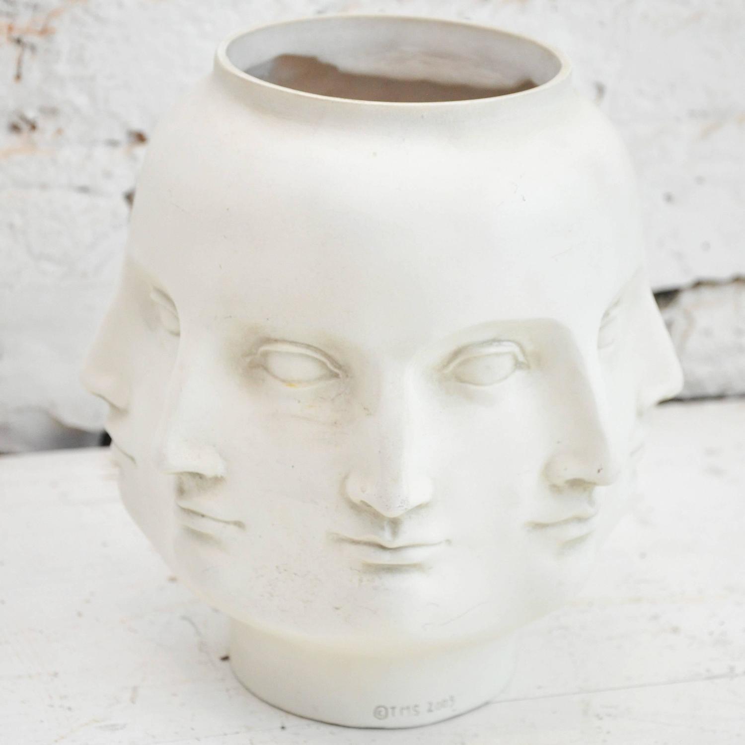 Modern Ceramic Face Vase at 1stdibs