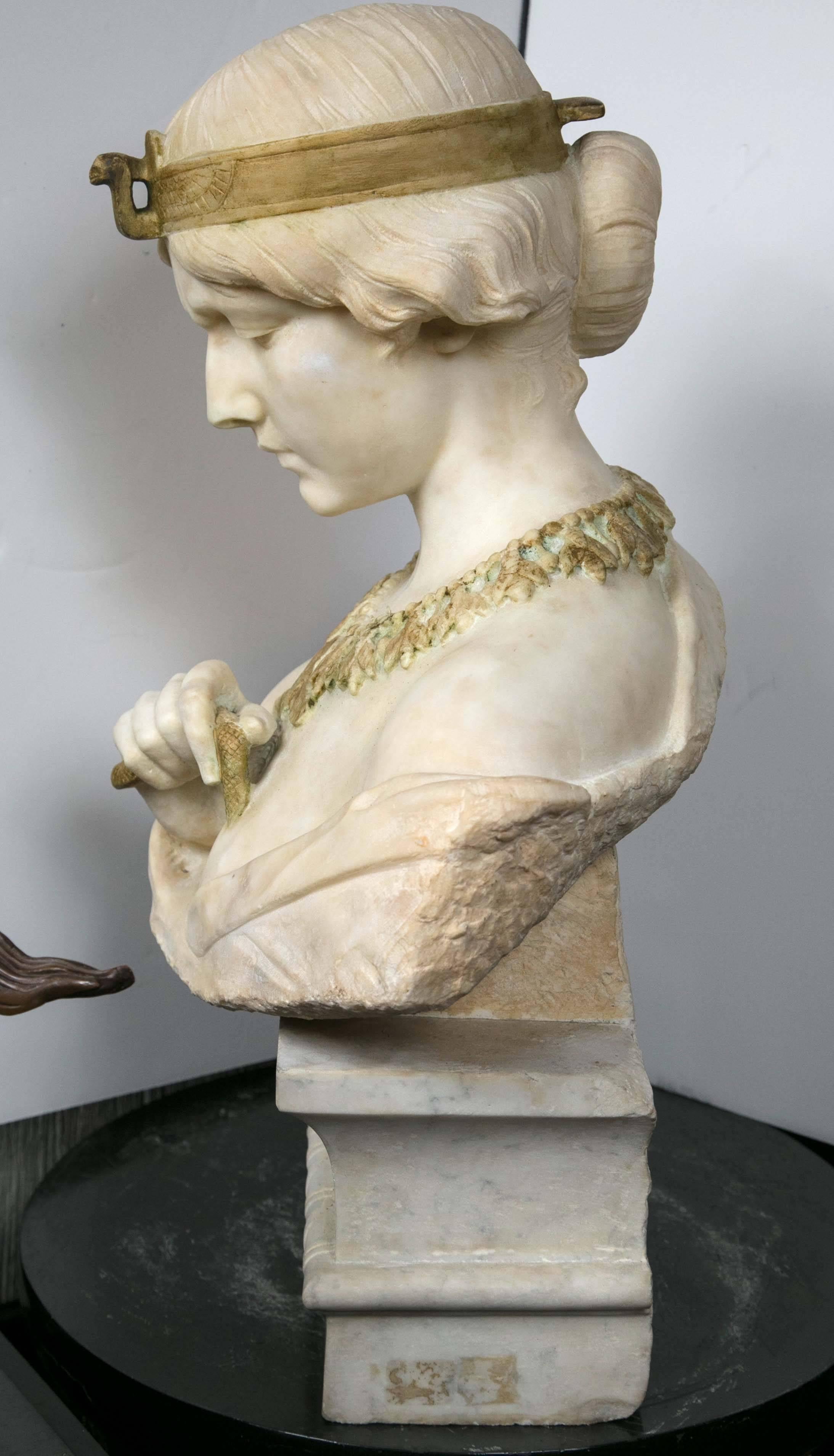 cleopatra bust statue