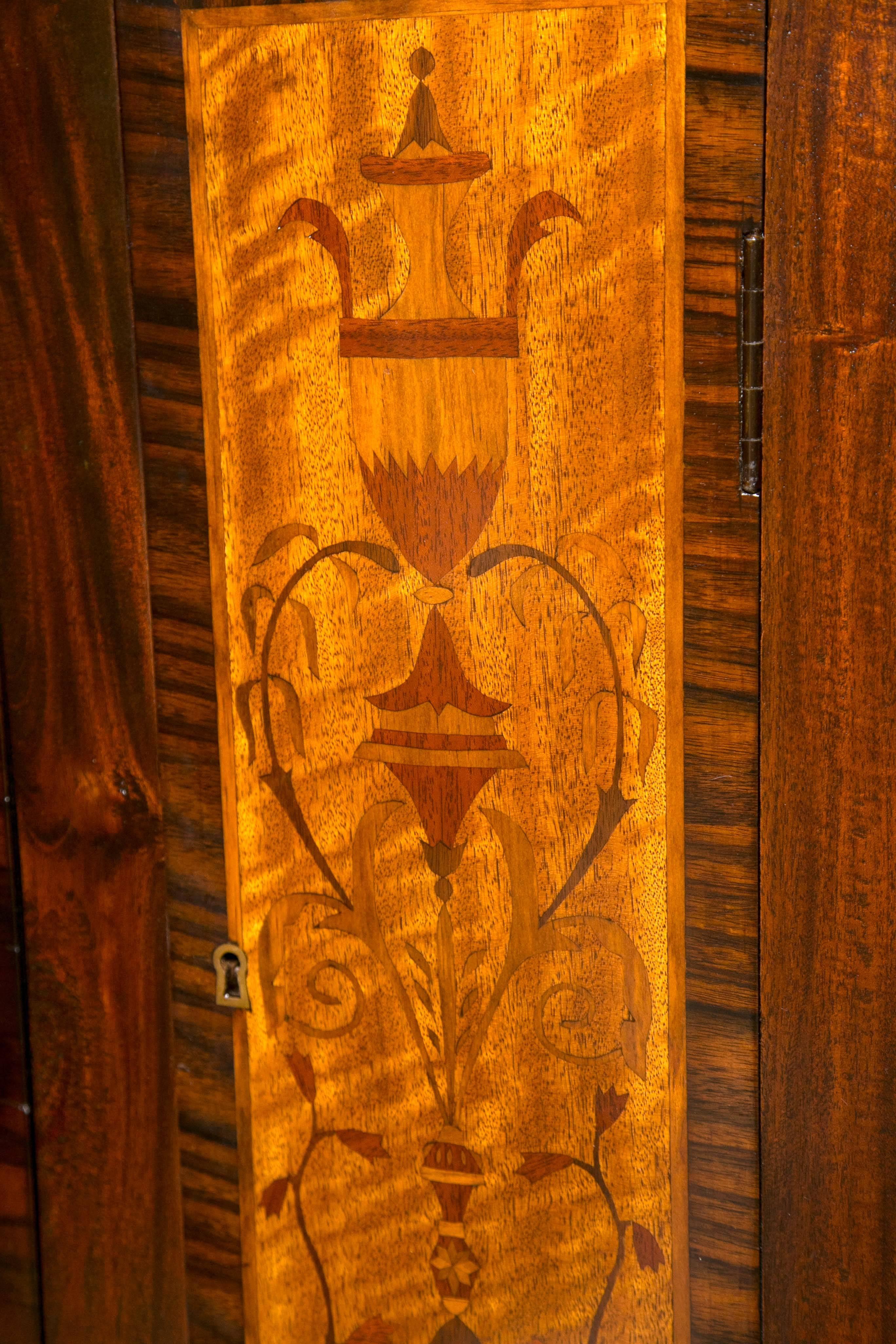 Large Inlaid Sideboard Cabinet For Sale 1
