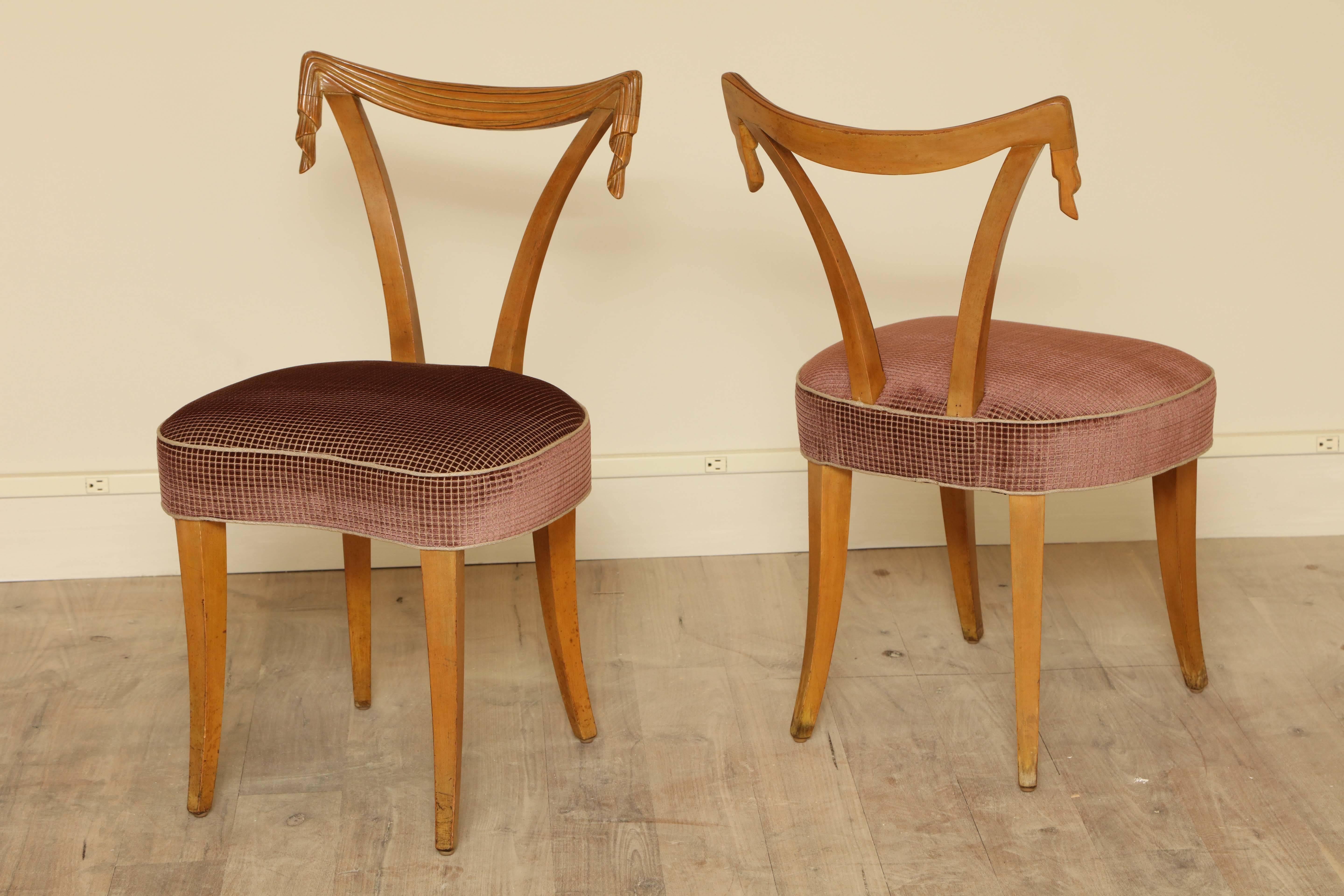 North American Pair of Grosfeld House Chairs For Sale