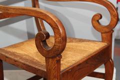 Pair of Wood Curled Armchairs