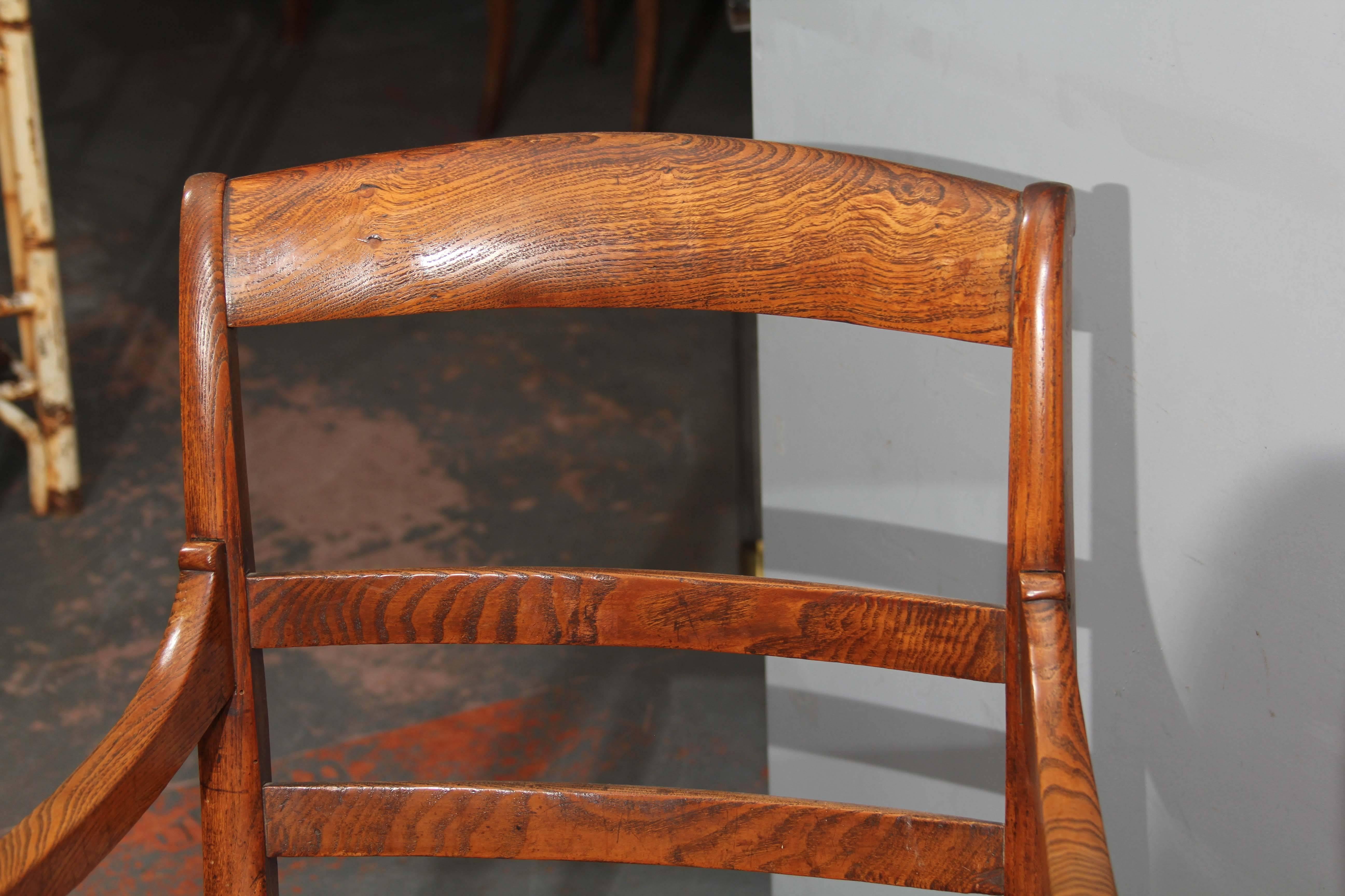 19th Century Pair of Wood Curled Armchairs