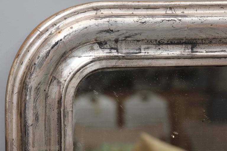 Large Silver Mirror at 1stDibs