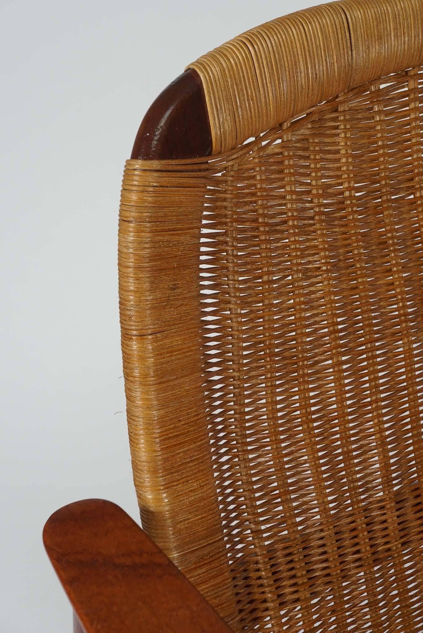 Upholstery Pair of Danish Modern Lounge Chairs