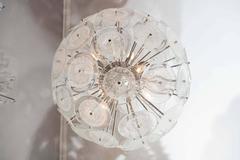 Custom Clear Bubble Murano Glass Disc Sputnik Chandelier