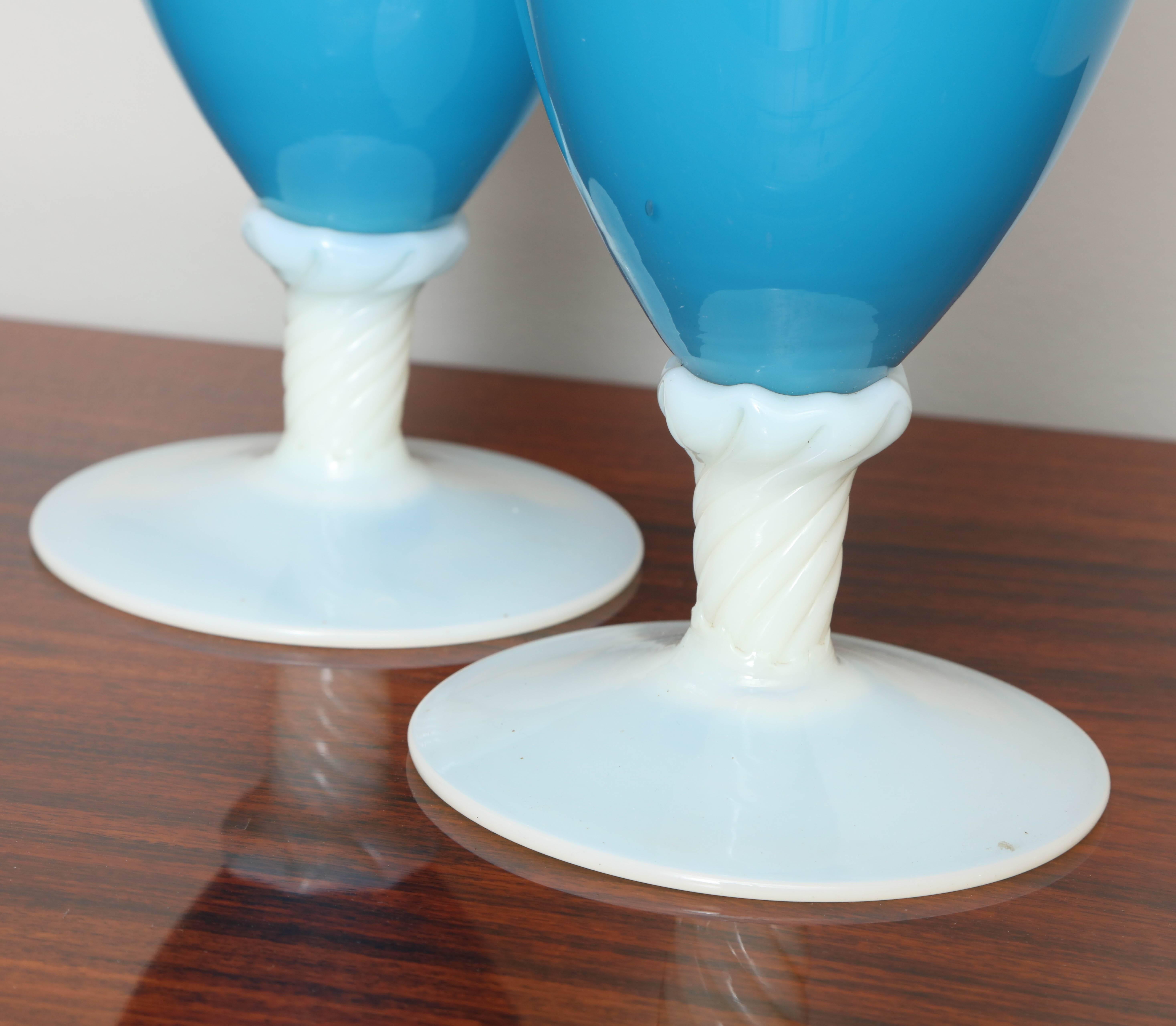 Grand Opaline Vases In Excellent Condition In New York, NY