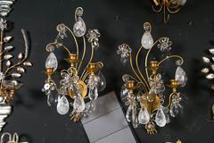 Rock Crystal Sconces Bagues