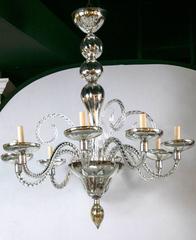 Pair of French Mercury Glass Chandeliers