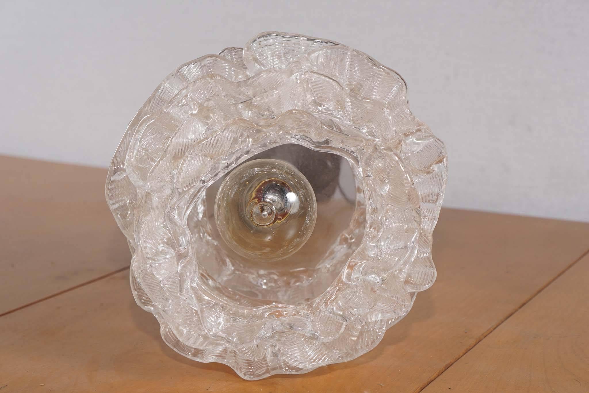 Re-Purposed Handblown Floral Glass Lights 'Limited Edition' 1