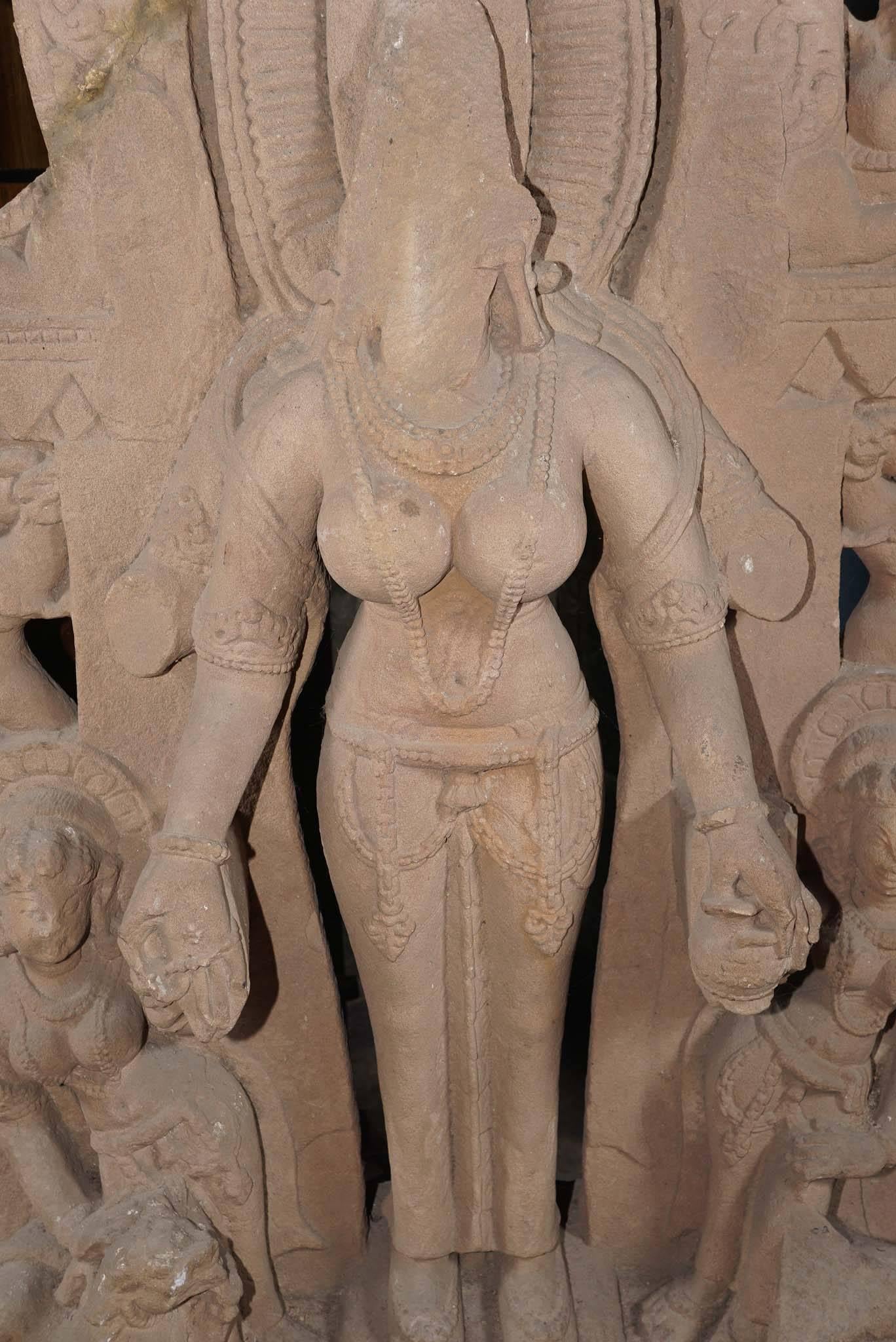 18th Century and Earlier 10th Century Indian Headless Goddess Sculpture