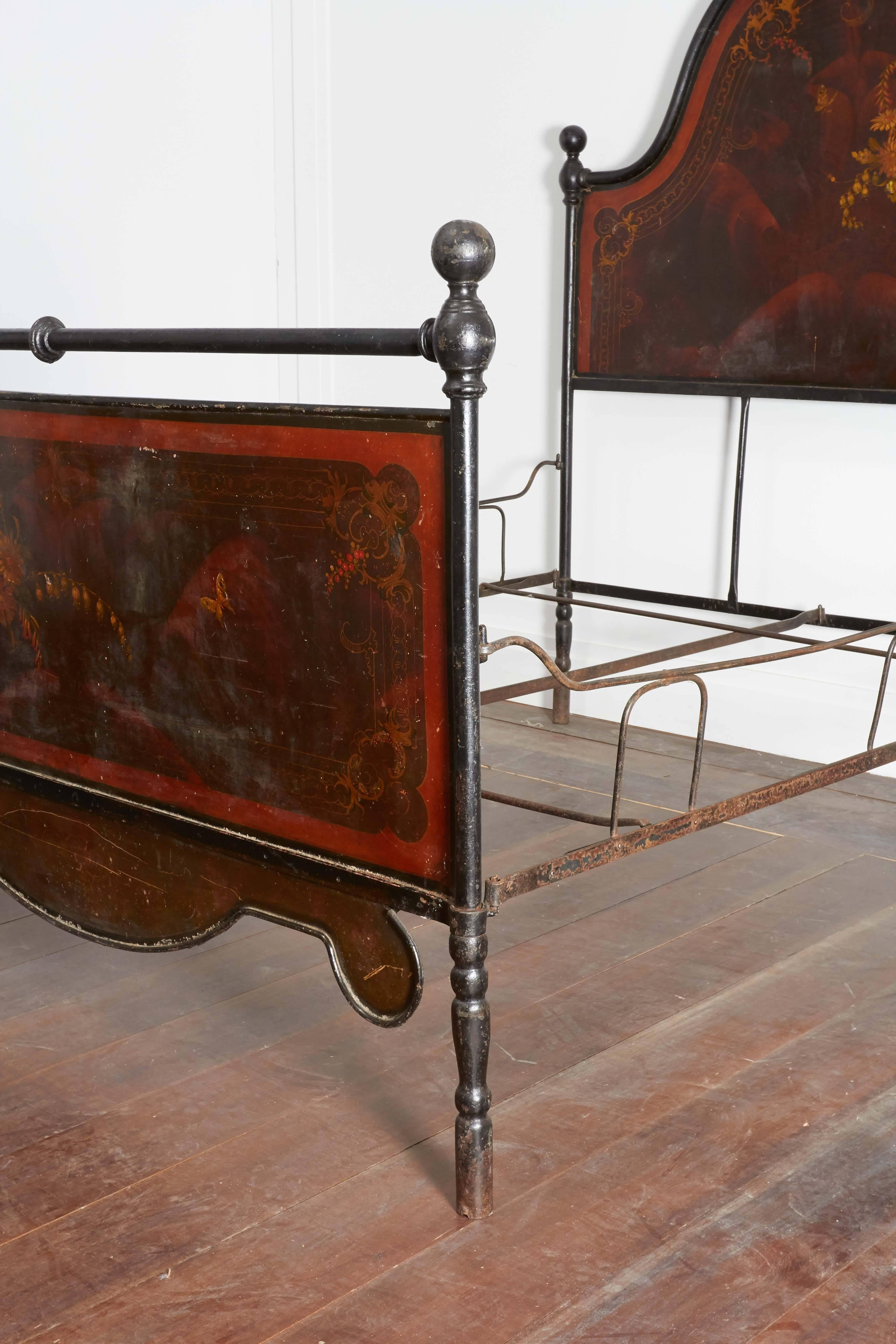 Late 19th Century Campaign Iron Bed 1