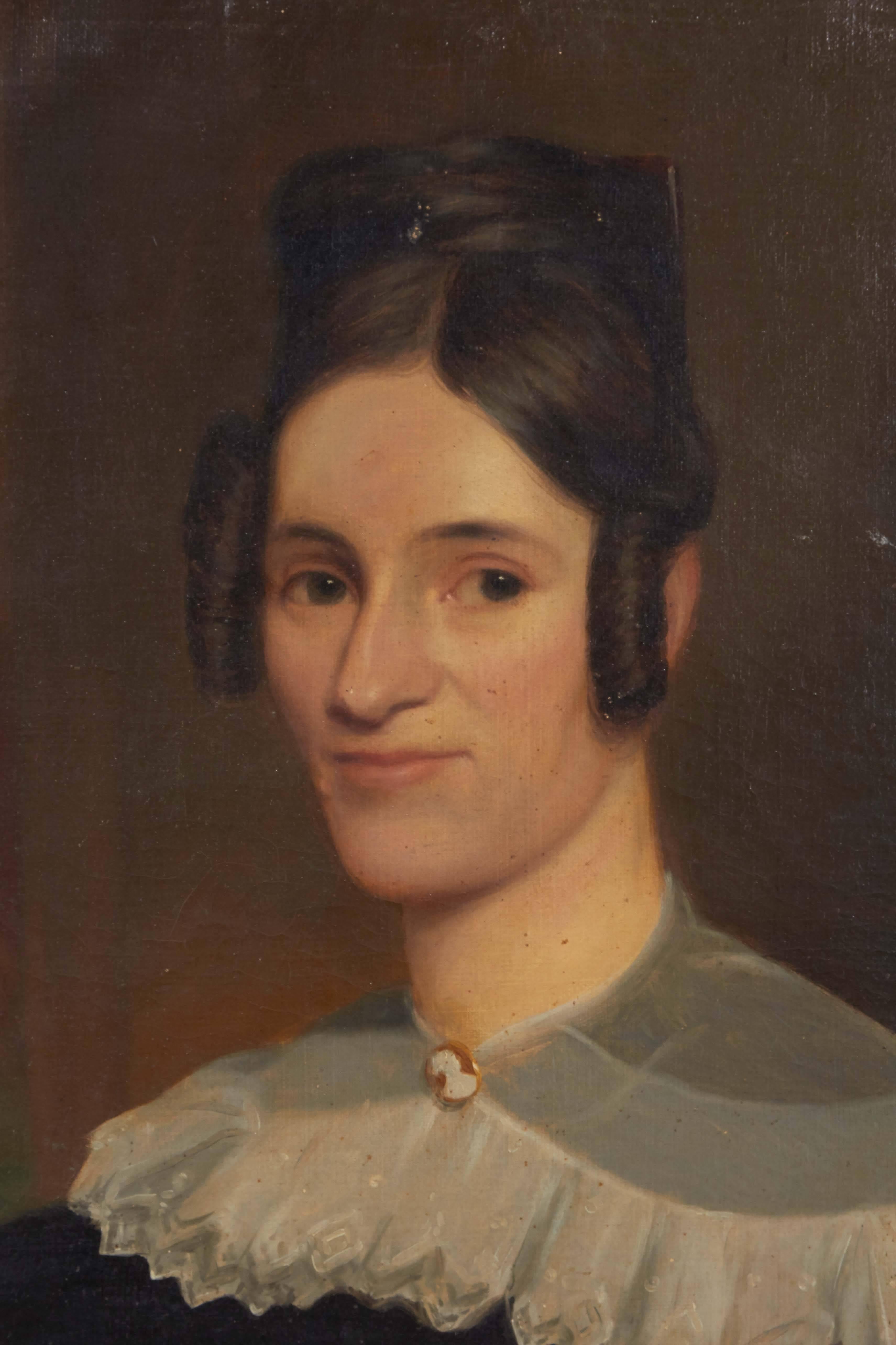 Portrait of Almira Hinman from Catskill, NY.

Painted in 1834.

Not available for sale or to ship in the state of California.