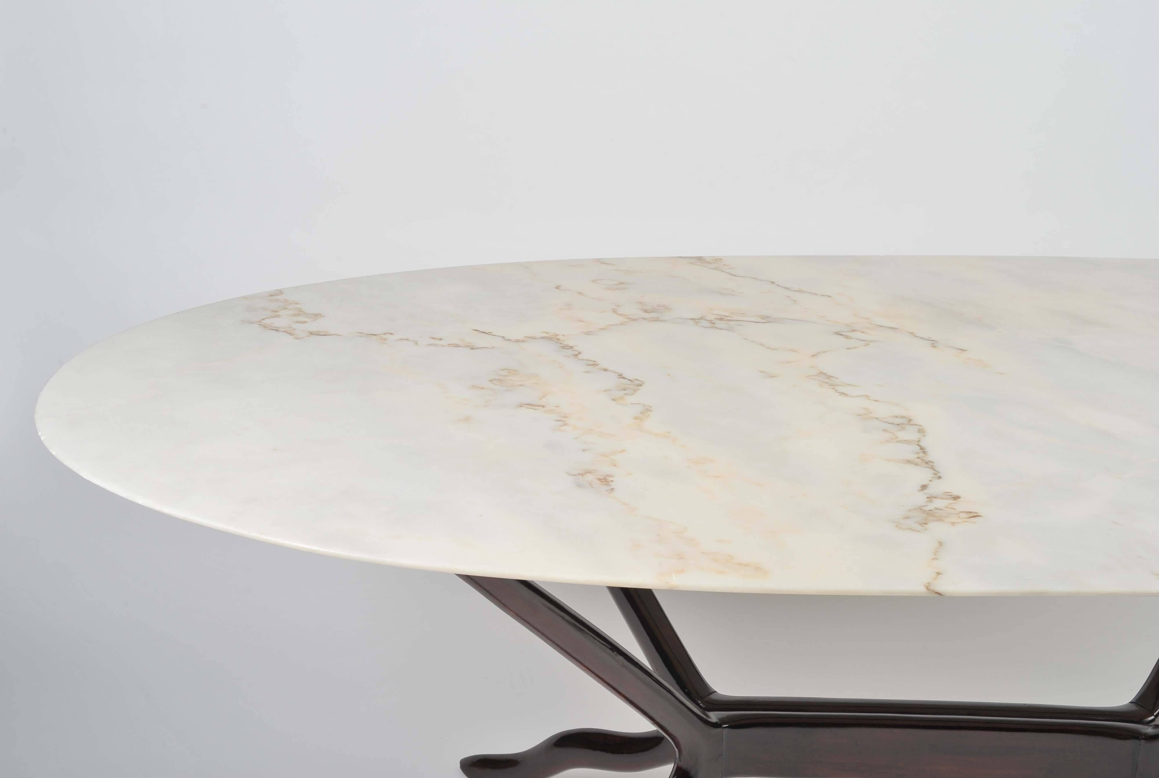 1935-40 Italian Marble Carrara top table 