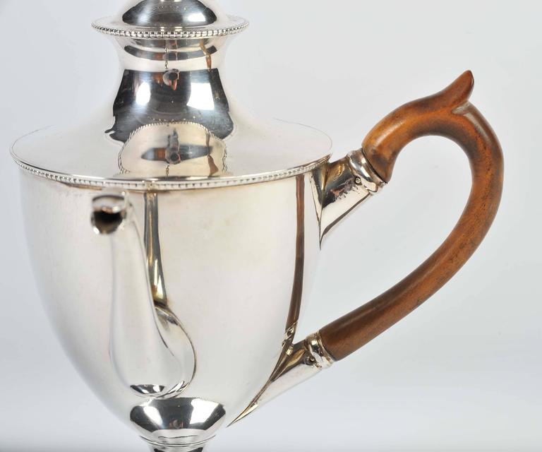 Fine Late 18th Century Sheffield Plate 'Argyle' Heater Jug for Sauce or