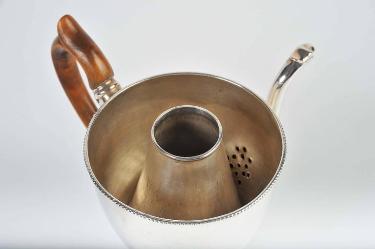 Fine Late 18th Century Sheffield Plate 'Argyle' Heater Jug for Sauce or