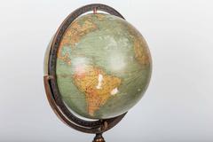Early 20th Century Terrestrial Globe on Turned Walnut Stand
