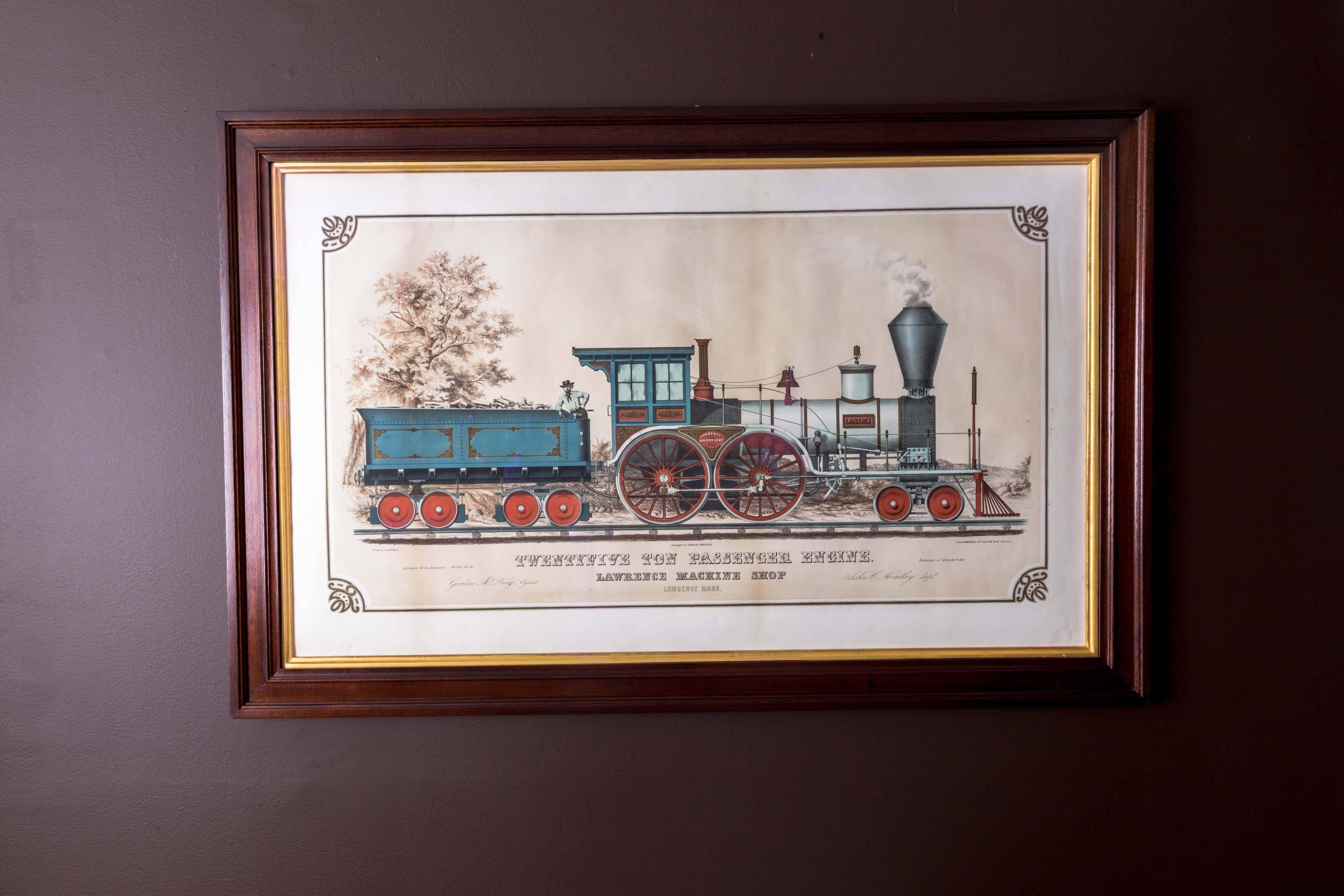 19th Century Train Lithograph In Good Condition In New York City, NY