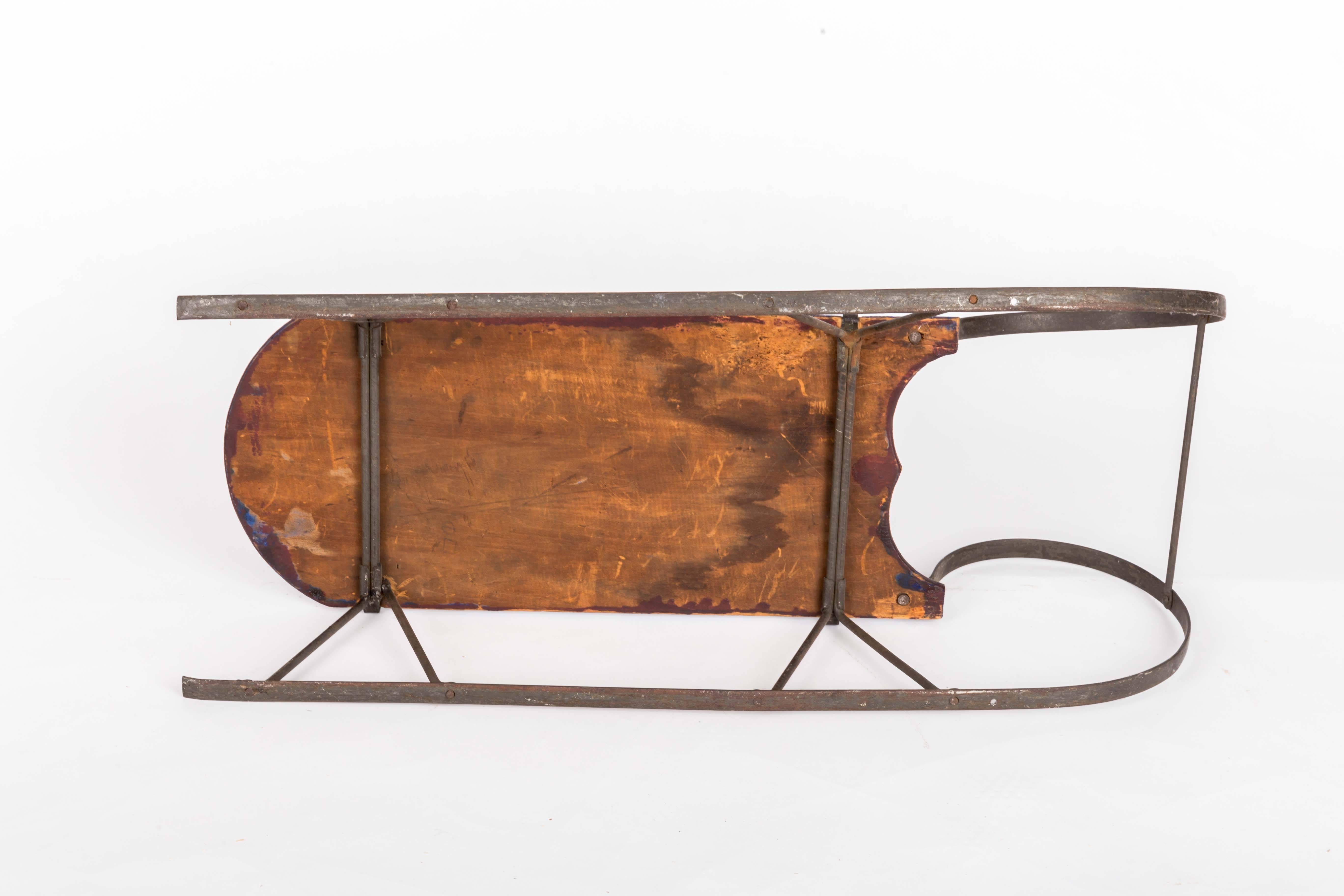 19th-Century Petite Childs Sled In Excellent Condition In New York City, NY
