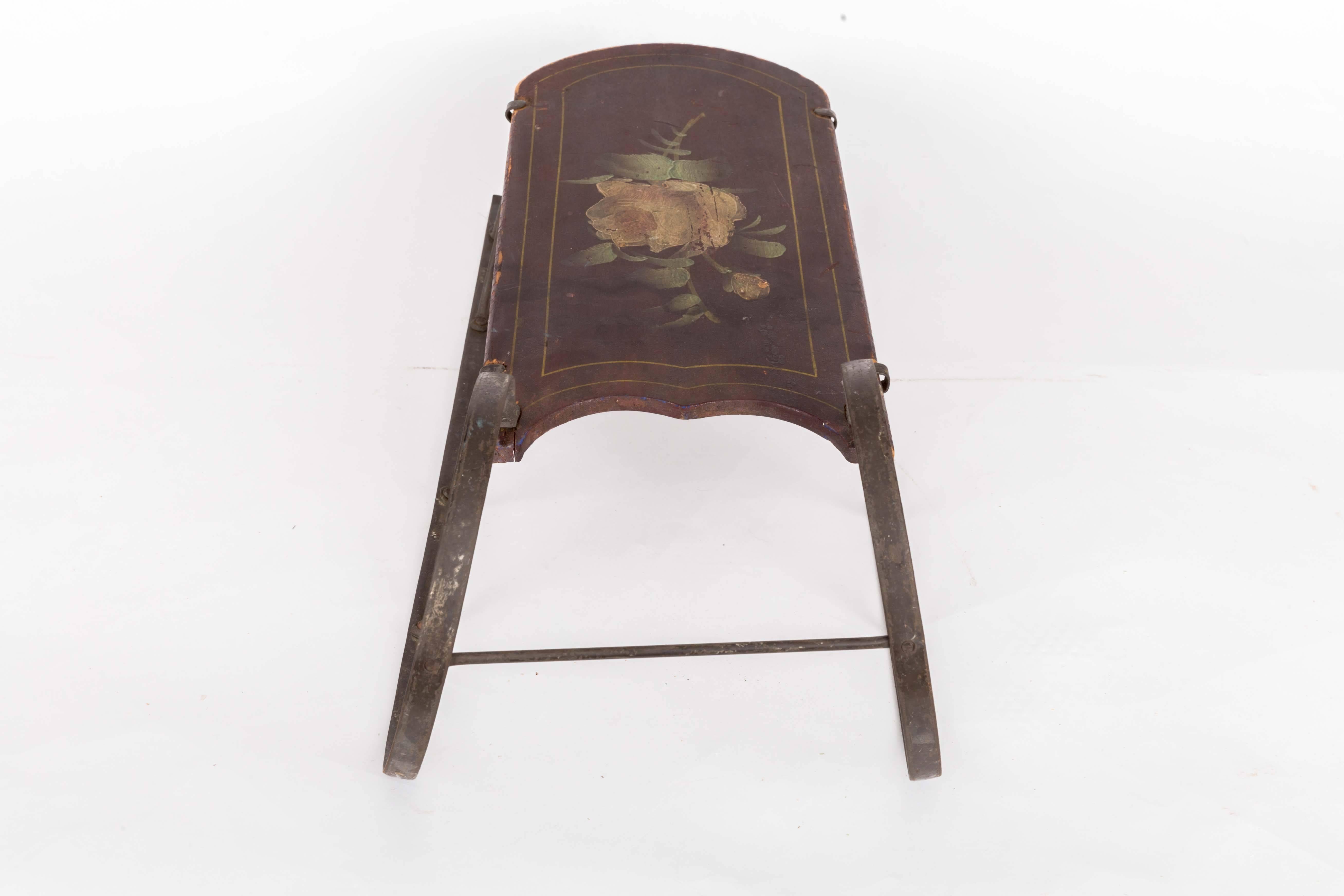 19th-Century Petite Childs Sled 1