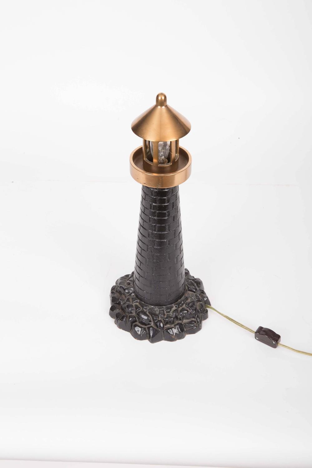 Bronze Lighthouse Lamp at 1stdibs