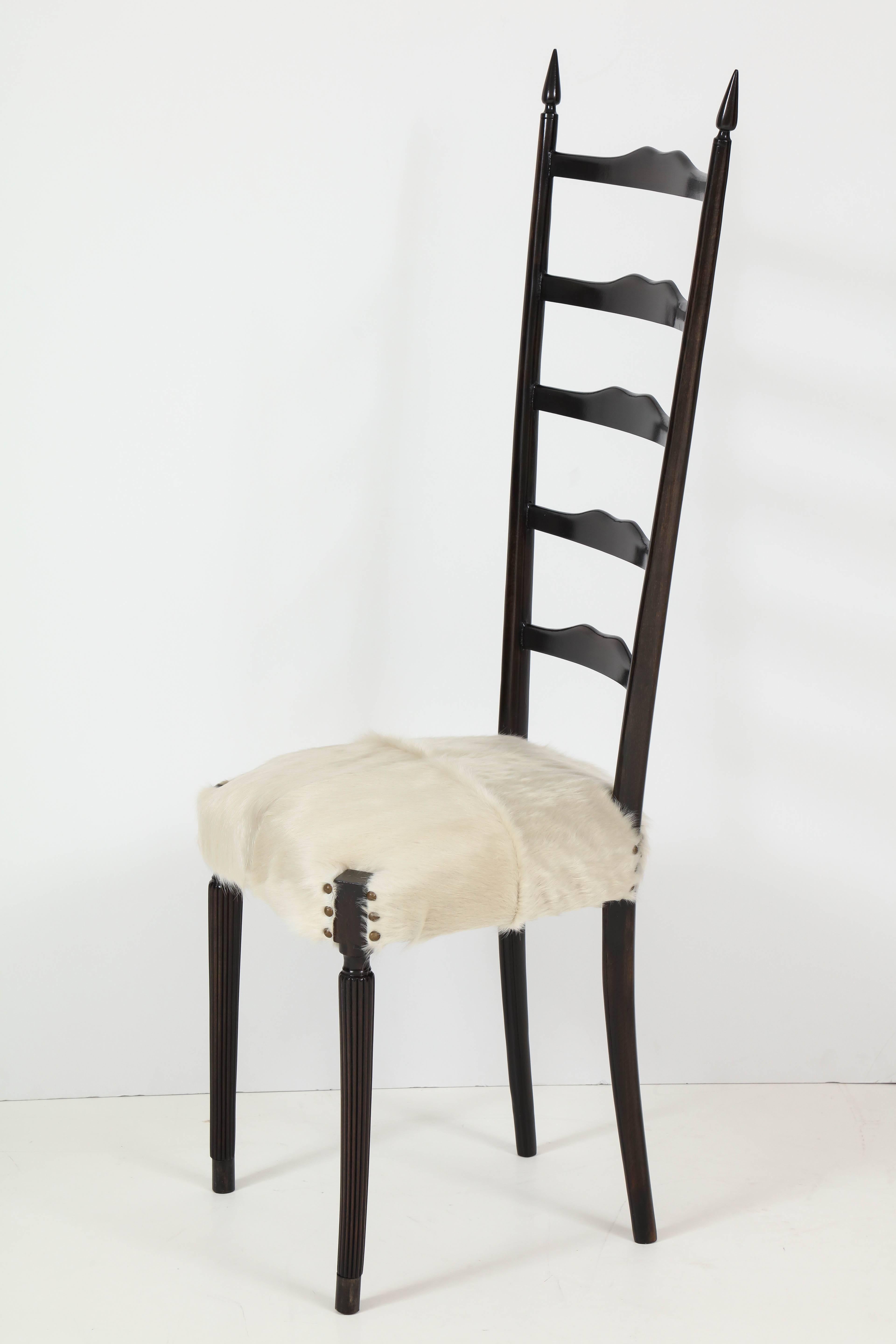 Mid-Century Modern Chiavari High Back Side Chairs