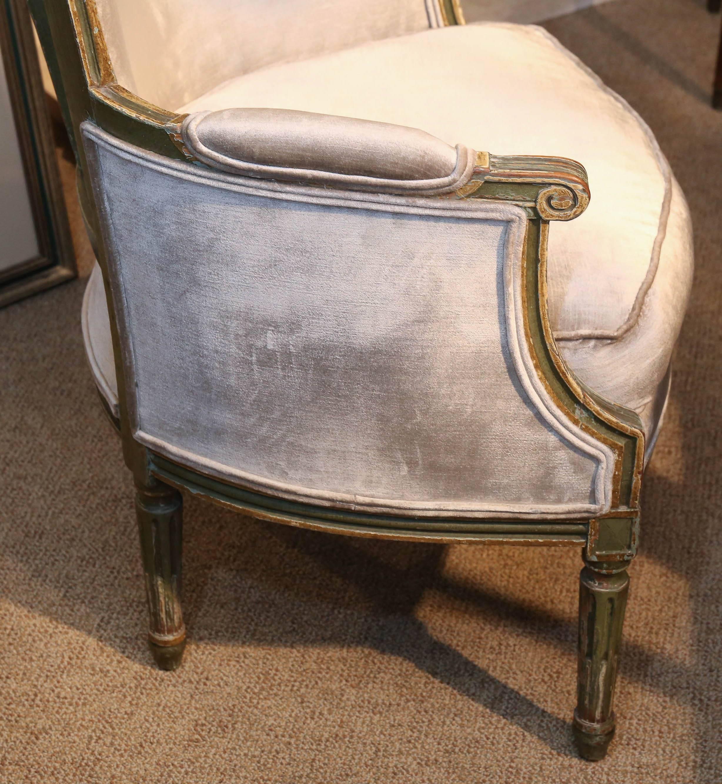 French Pair of Louis XVI Bergere Chairs
