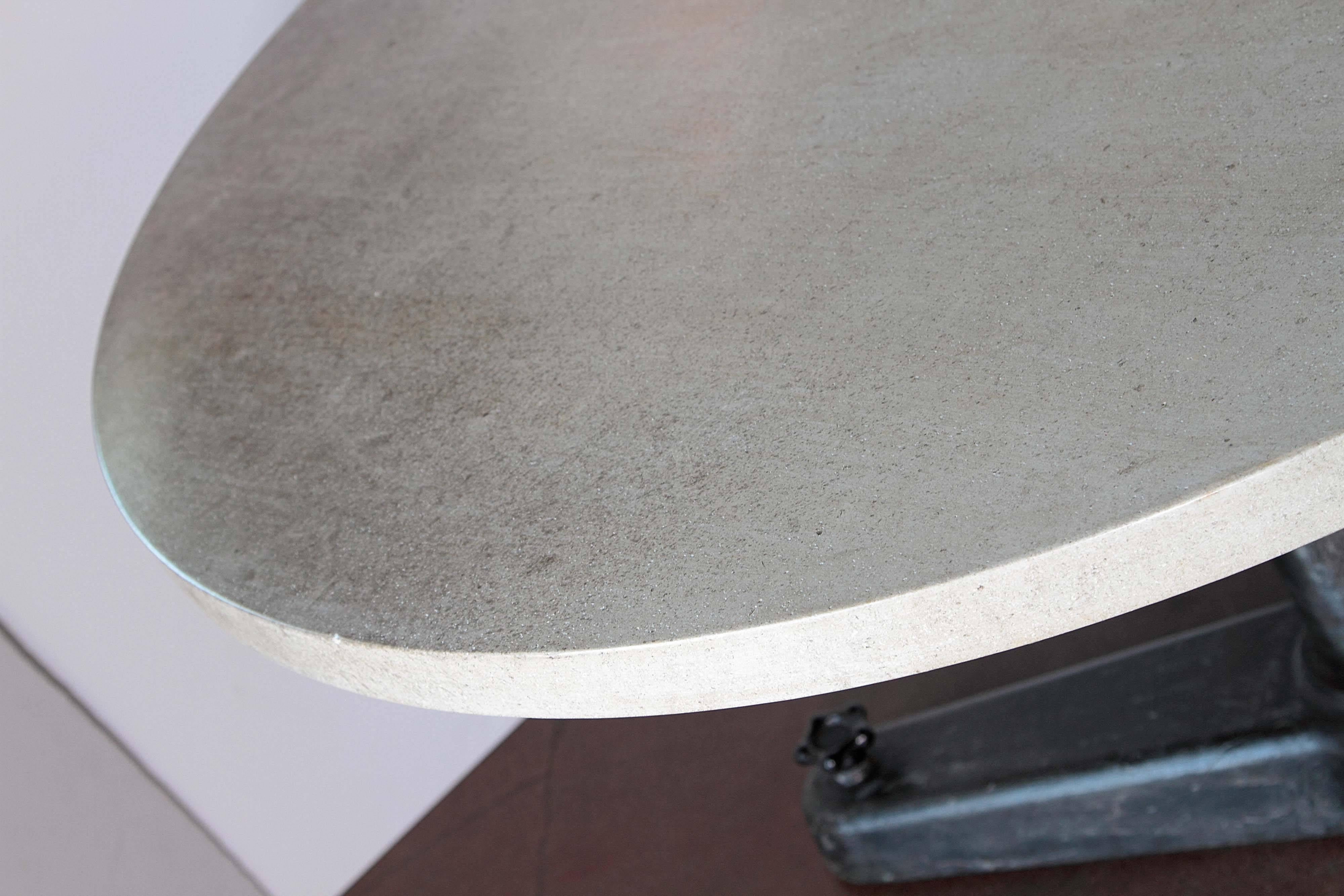 Transitional Limestone Dining Table 3