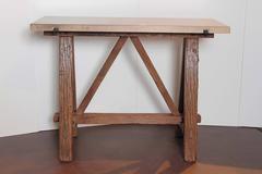 Antique French Saw Horse Entry Table, circa 1910