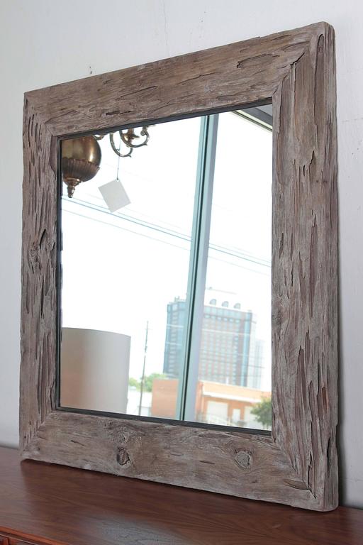 Organic Cypress Wood Wall Mirror at 1stDibs cypress mirror, fallen