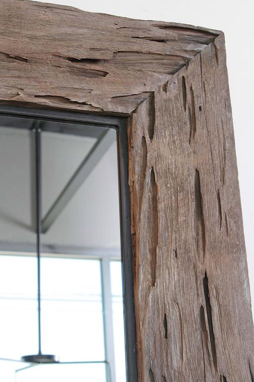 Organic Cypress Decorative Wall Mirror at 1stdibs