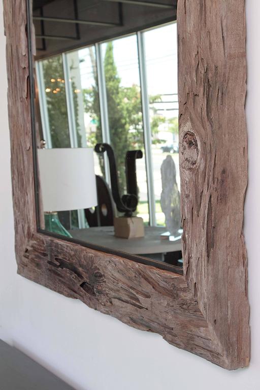 Organic Cypress Decorative Wall Mirror at 1stDibs