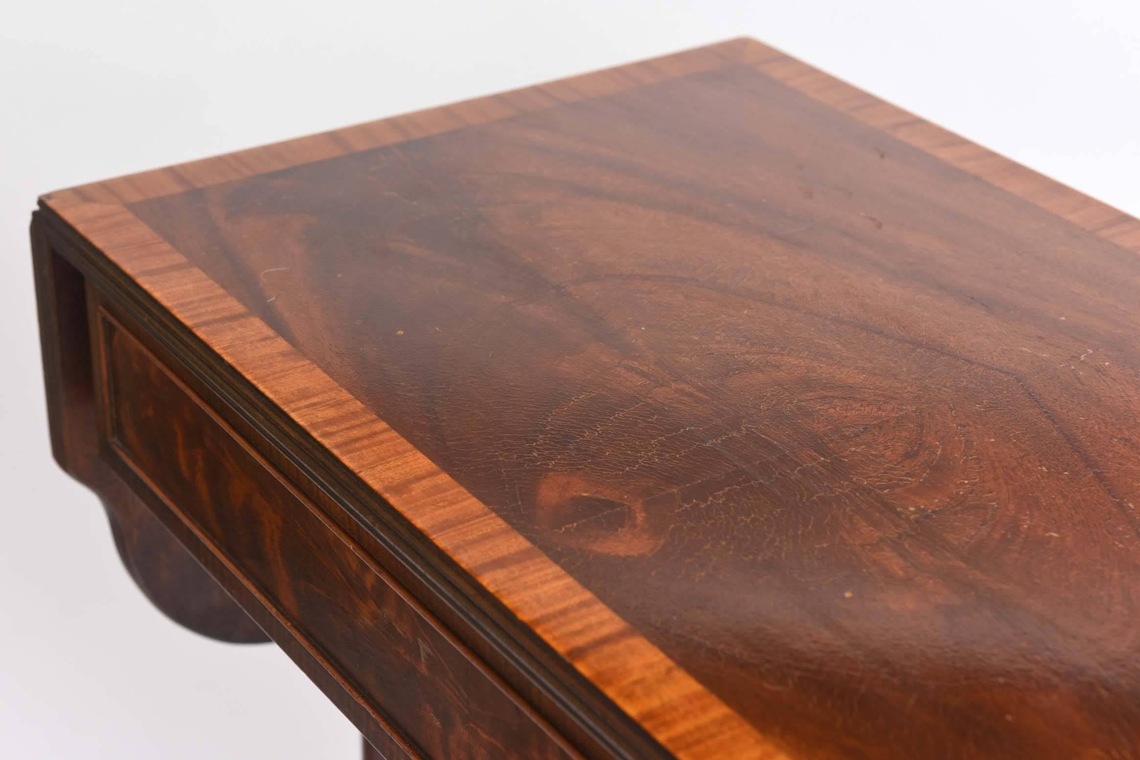 Mid-20th Century Charming Mahogany, Walnut Sofa or Side Table