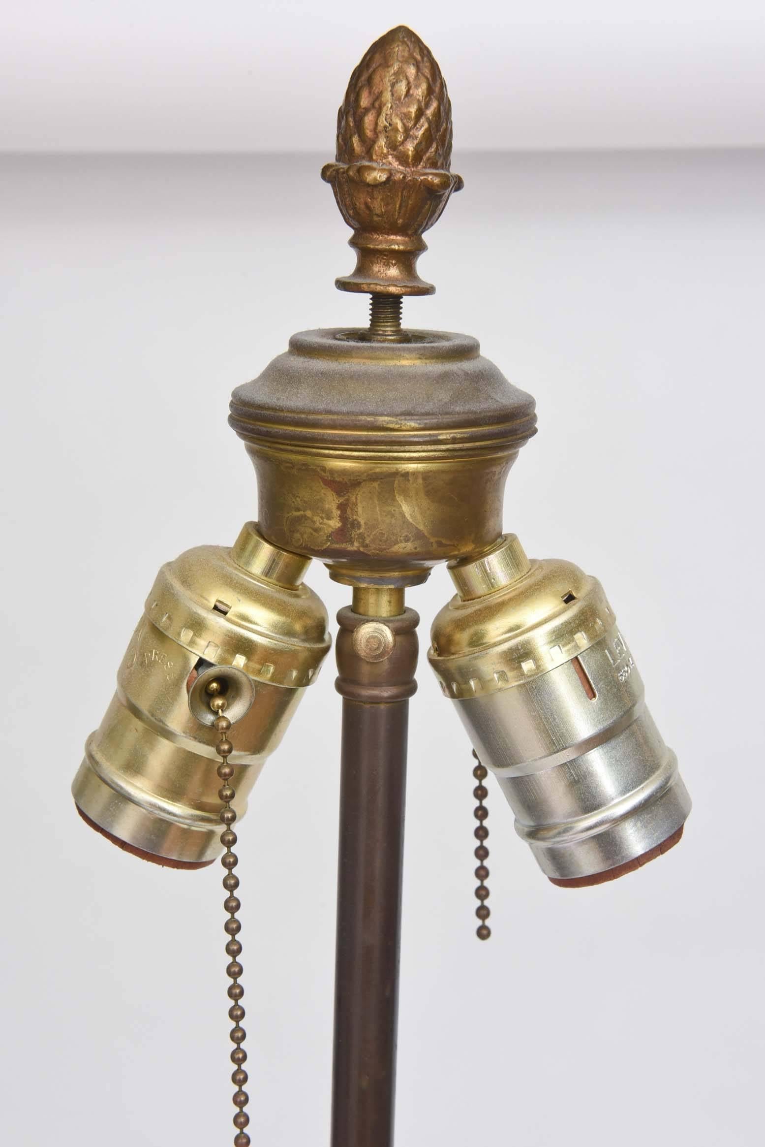 Mid-20th Century Baccarat Lamp with Ormolu Mounts, Marble Base Tall and Elegant
