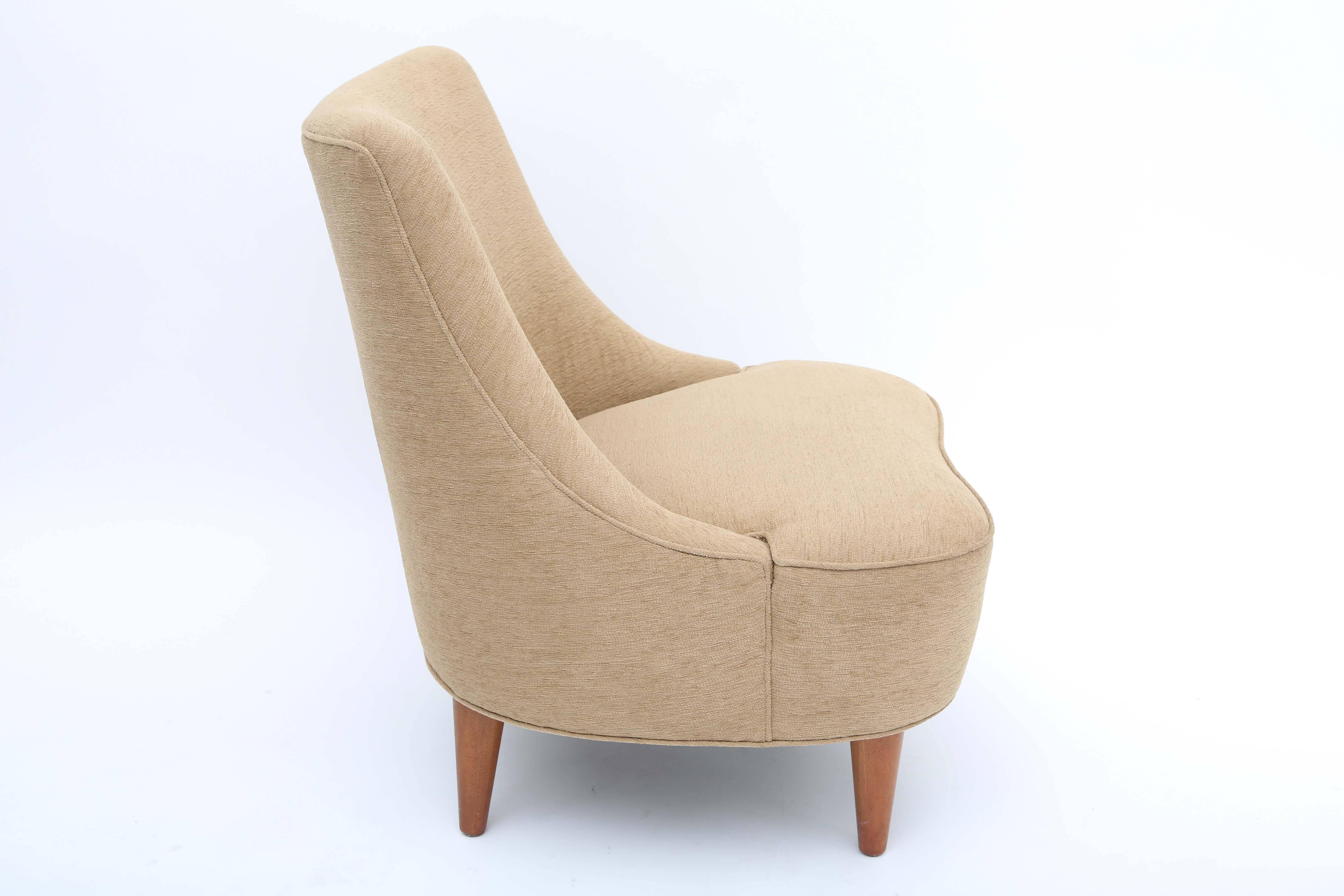 American Edward Wormley Tear Drop Lounge Chairs For Sale