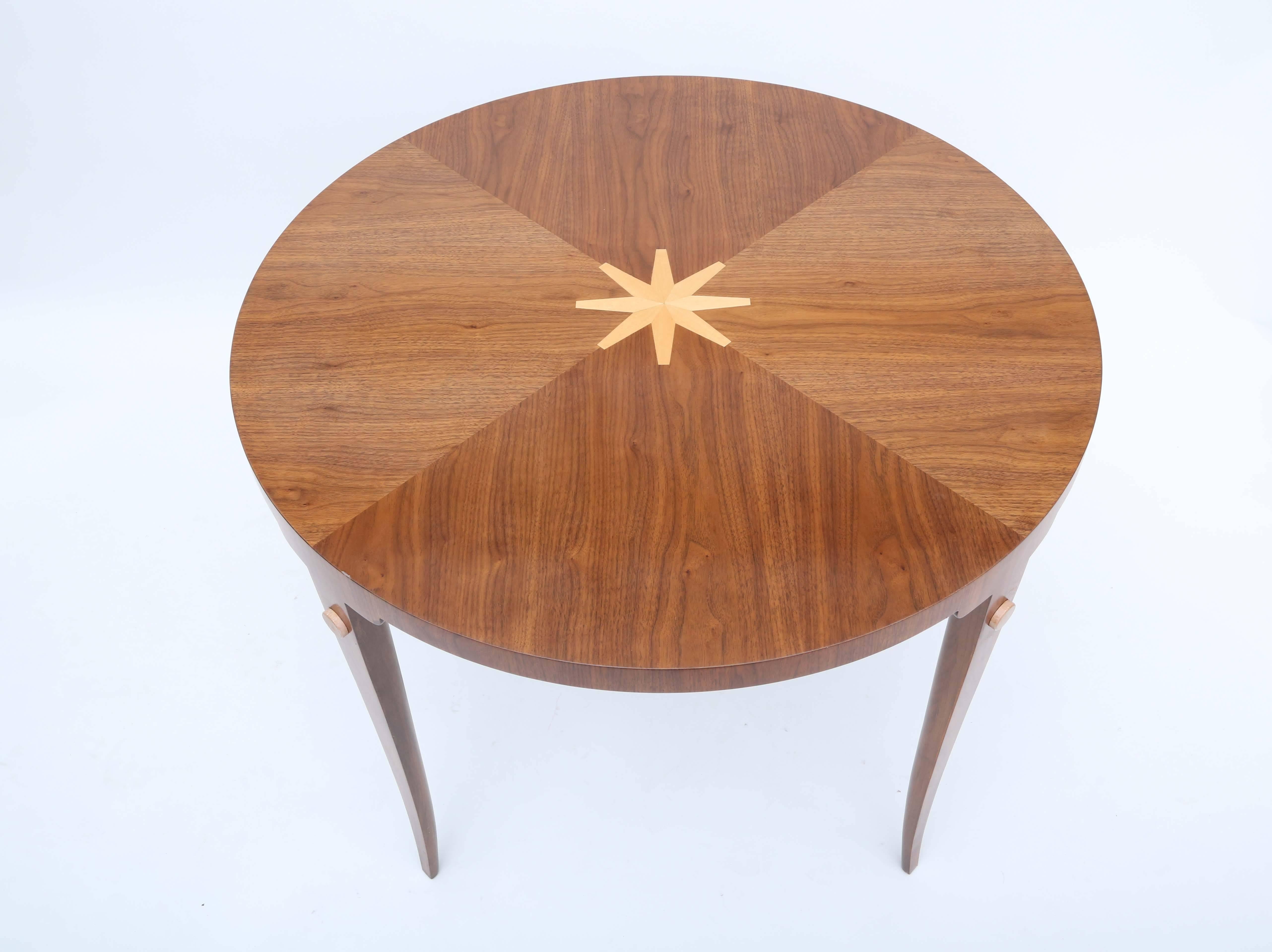 Stunning dining or center table designed by Tommi Parzinger.