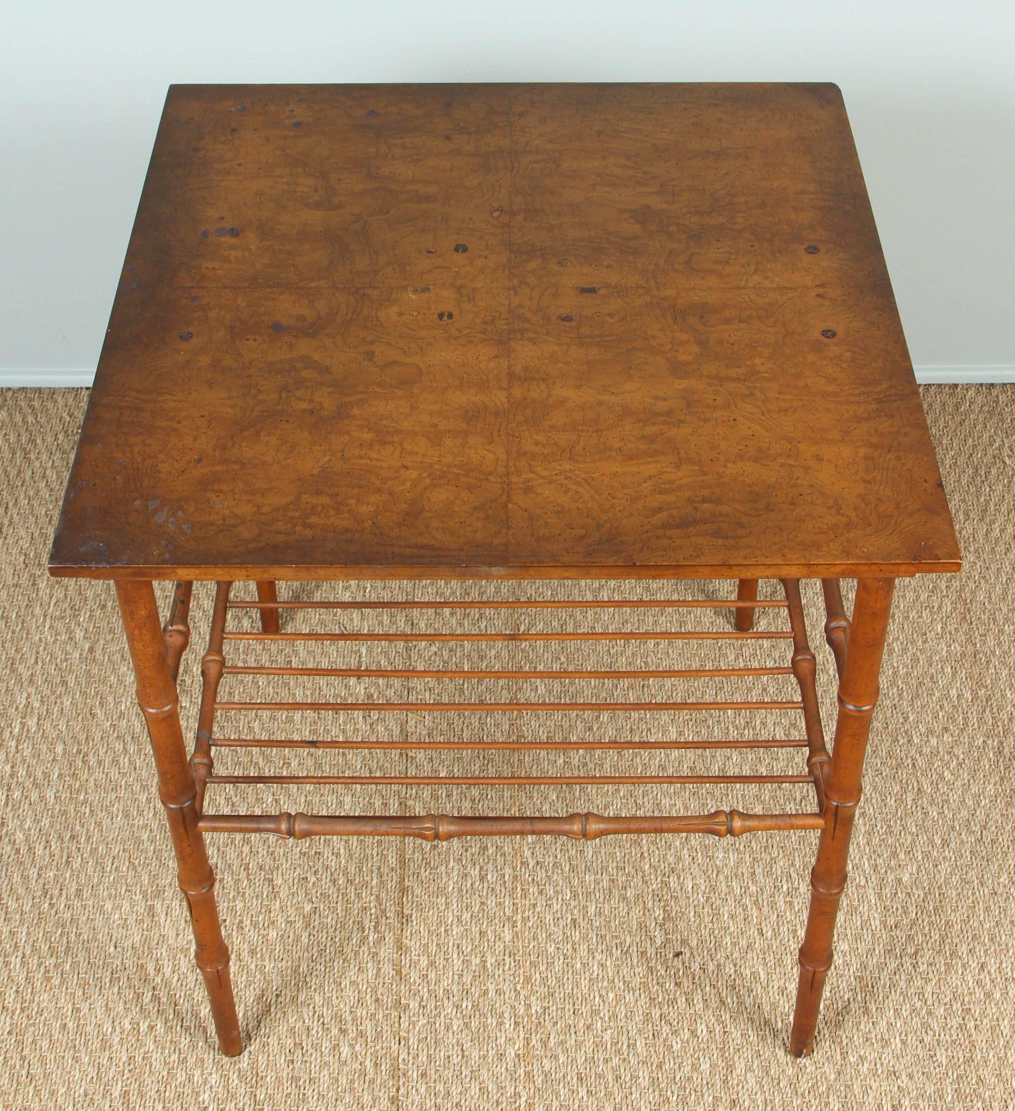 Wood Vintage Hickory Furniture Company Side Table