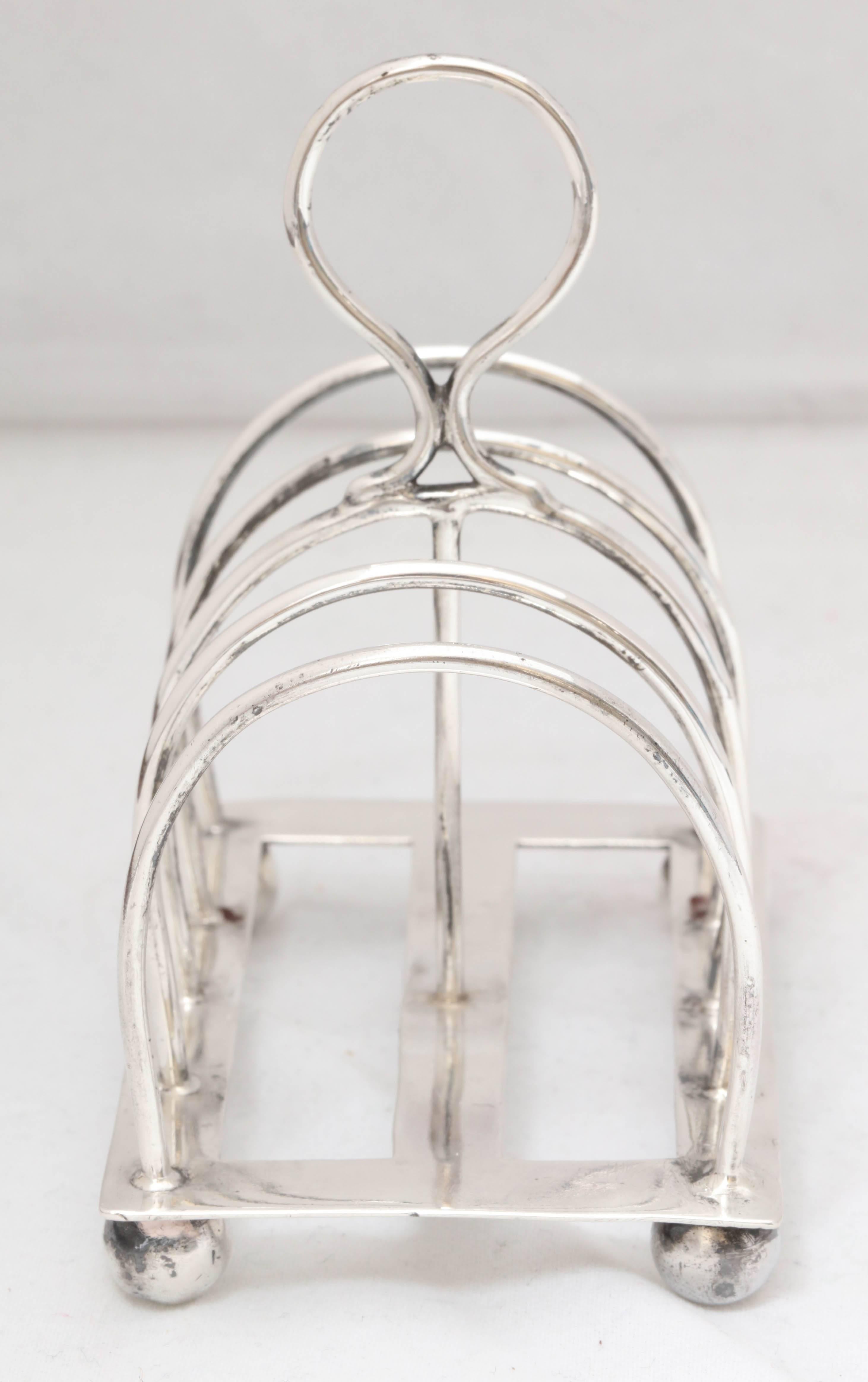 Victorian Sterling Silver Toast Rack In Excellent Condition In New York, NY