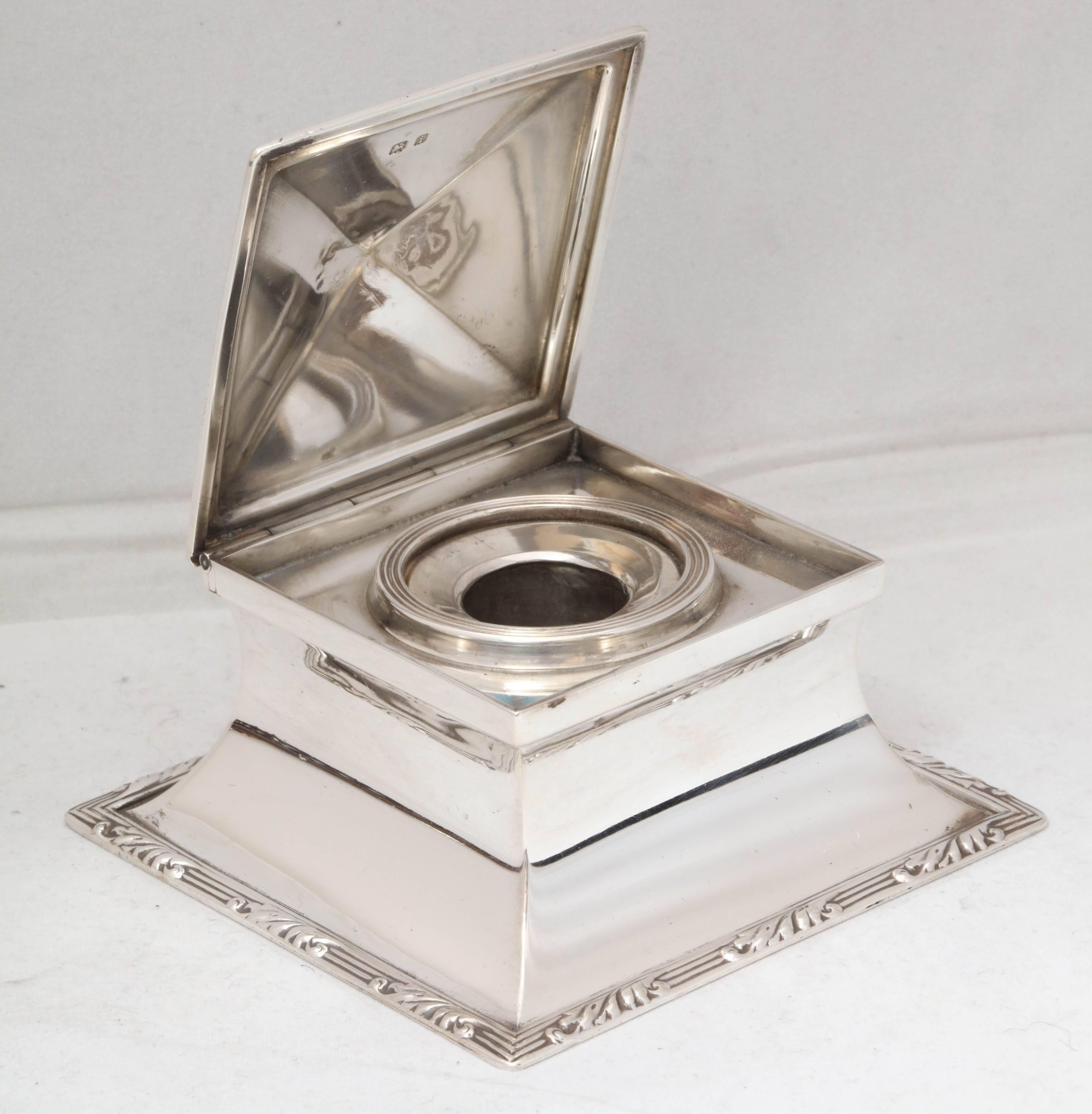 Edwardian Sterling Silver Inkwell (Englisch)