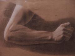 French Academy Drawing of an Arm