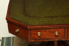 Regency Octagonal Mahogany Drum Table