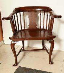 Rare Mahogany Captain's Chair
