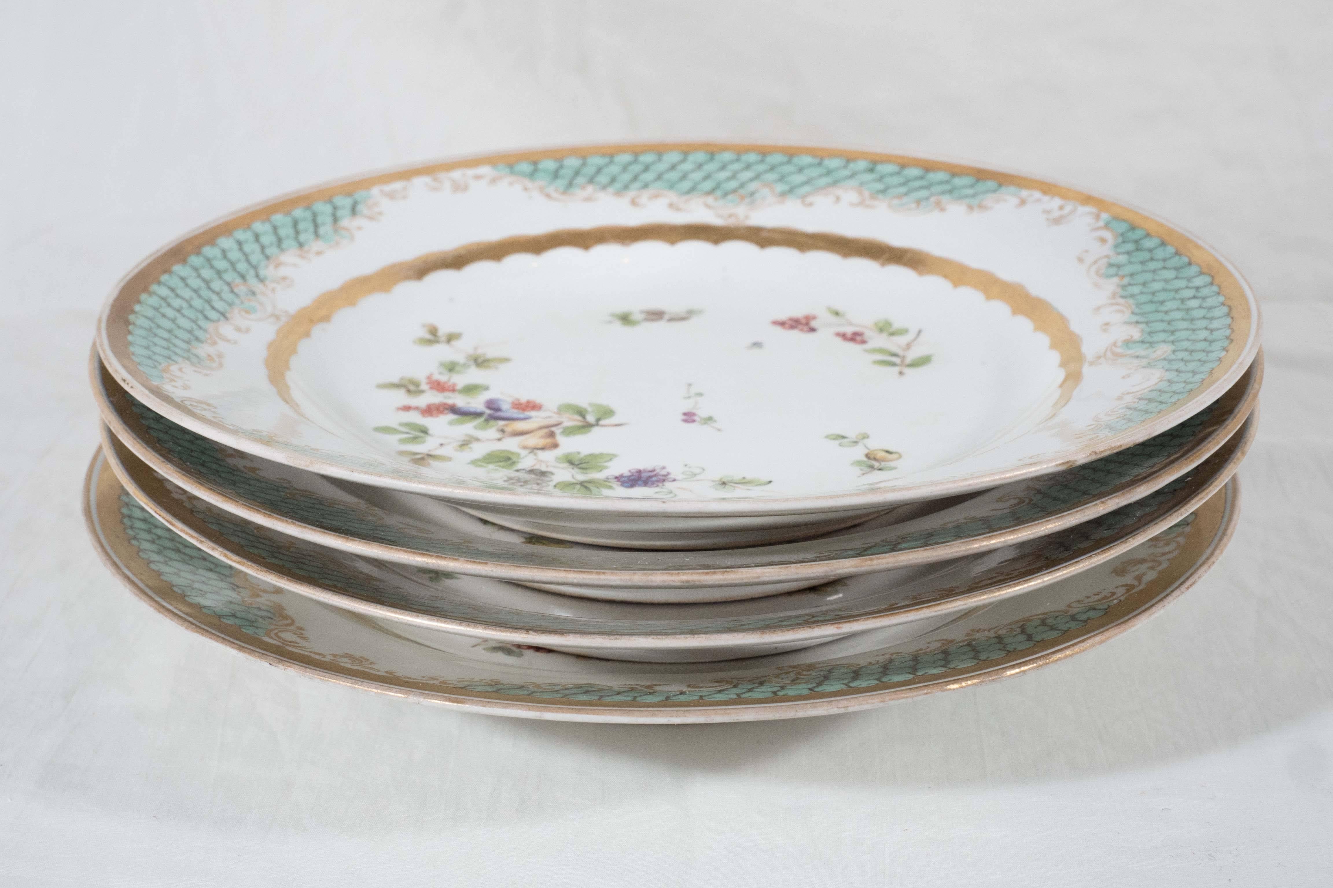 Antique Porcelain Dishes, a Set of 11 Imperial Vienna Porcelain Plates 3