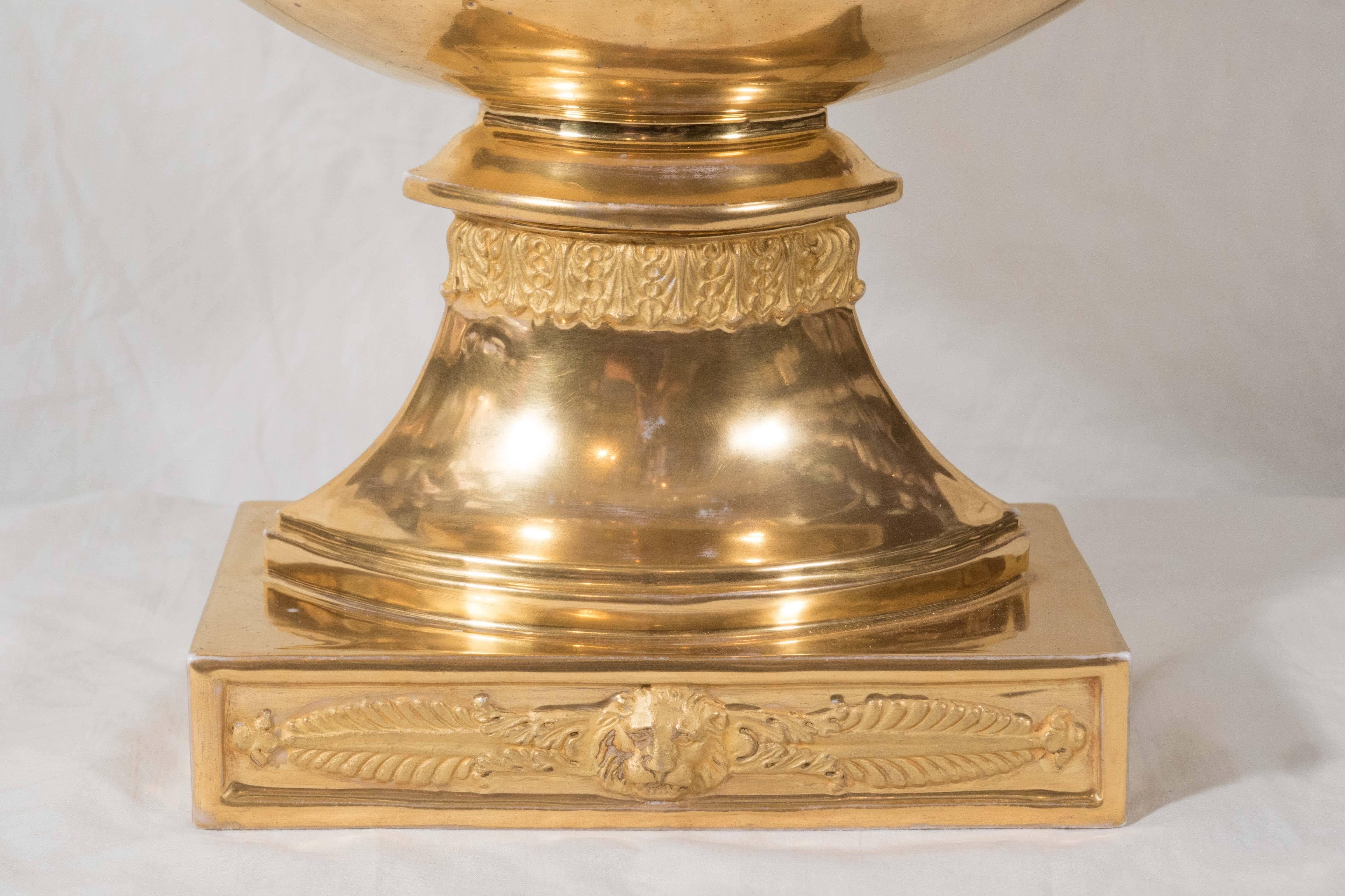 Mid-19th Century Antique French Porcelain Gilded Basket