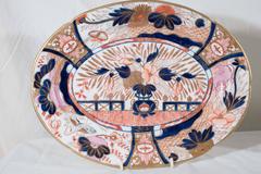 Antique Porcelain Imari Platters in the Coalport "Admiral Nelson" Pattern