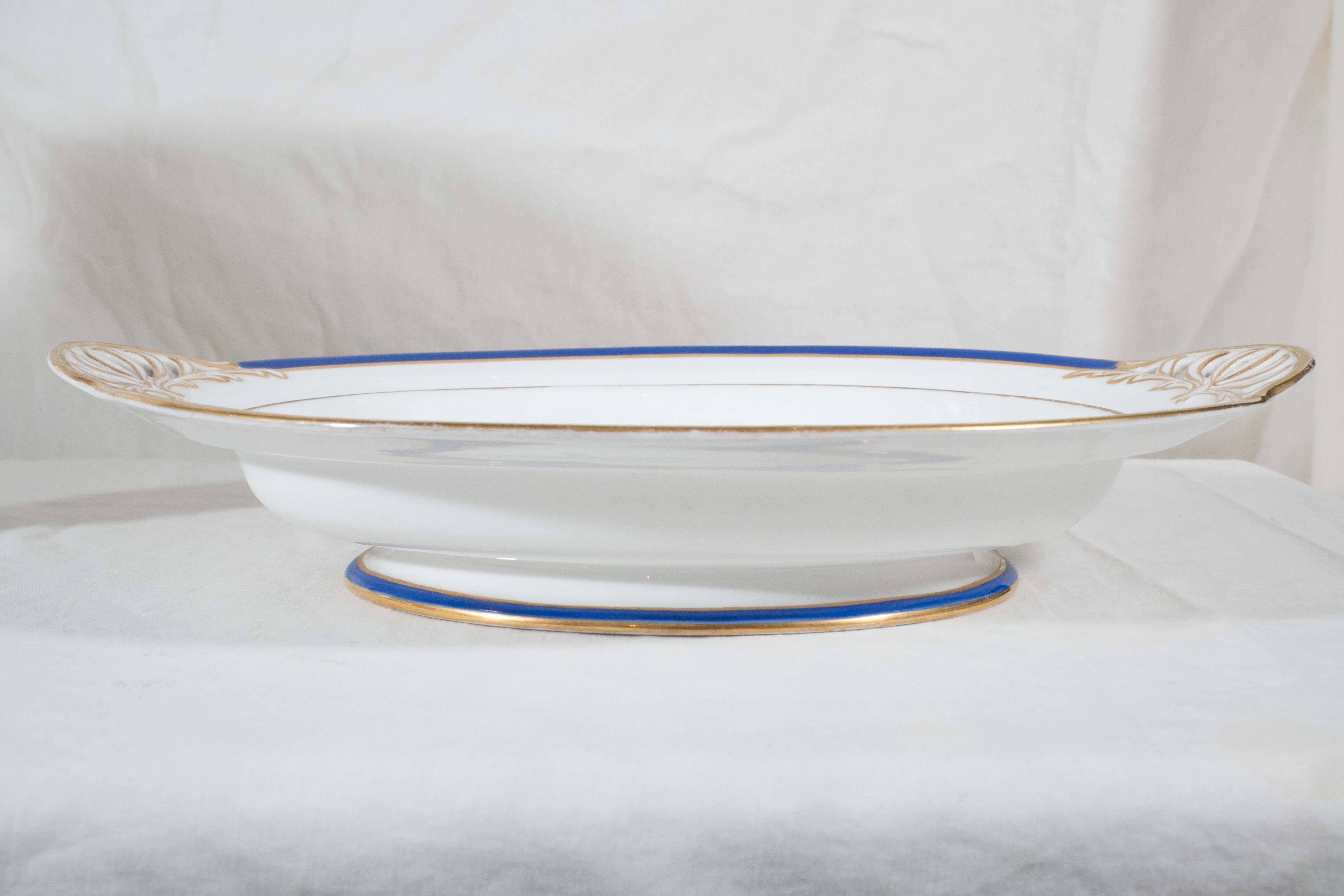 English Antique Irish Armorial Dishes with the Arms of the Family of Perceval circa 1870