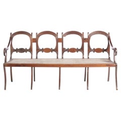Noble Wood sofa in the style of Queen Maria style - 19th century